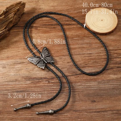 Durable Bolo Tie with Butterfly Pendant - Image 6